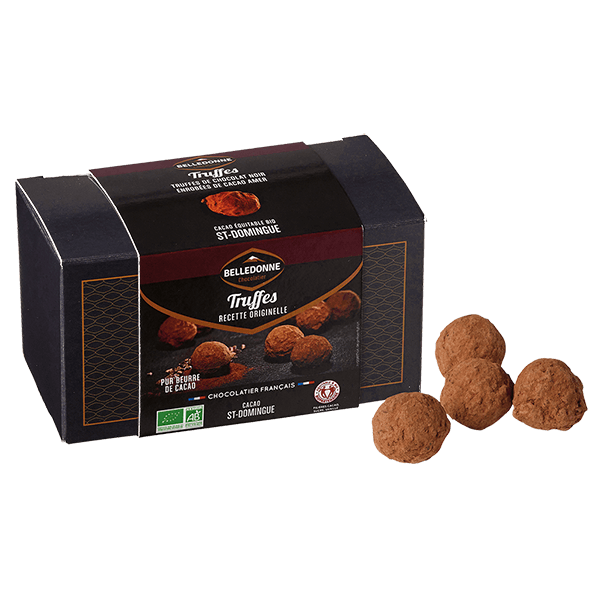 Belledonne -- Ballotin truffes noir 74% recette originelle - 140 g